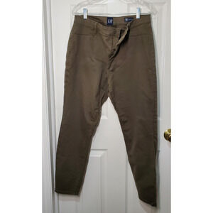 GAP Women’s Stretch Skinny Pants Size 16 Olive Green Cotton Spandex Chino
